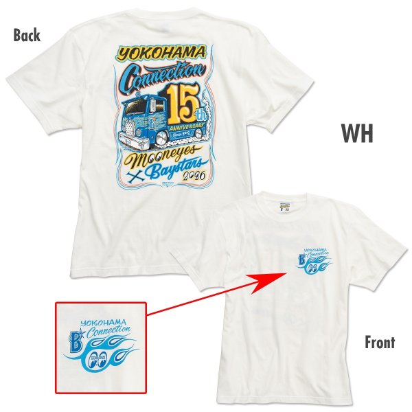 画像6: 横浜DeNAベイスターズ x MOONEYES 2026 Tシャツ (6)