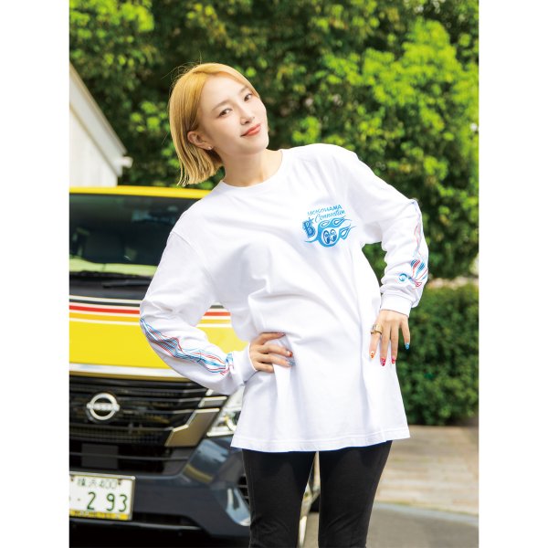 画像2: 横浜DeNAベイスターズ x MOONEYES 2026 ロング スリーブ Tシャツ (2)