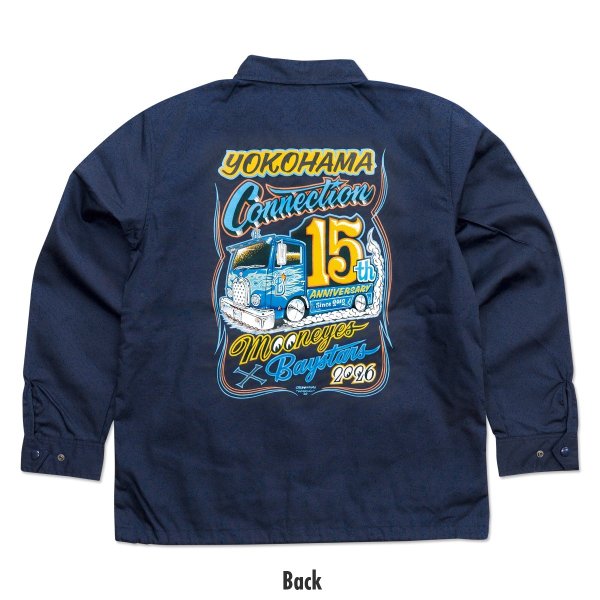 画像5: 横浜DeNAベイスターズ x MOONEYES 2026 コーチ ジャケット (5)