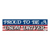 画像: South Bay Imports PROUD TO BE A USDM DRIVER 1970s バンパー ステッカー