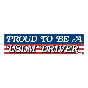 画像: South Bay Imports PROUD TO BE A USDM DRIVER 1970s バンパー ステッカー