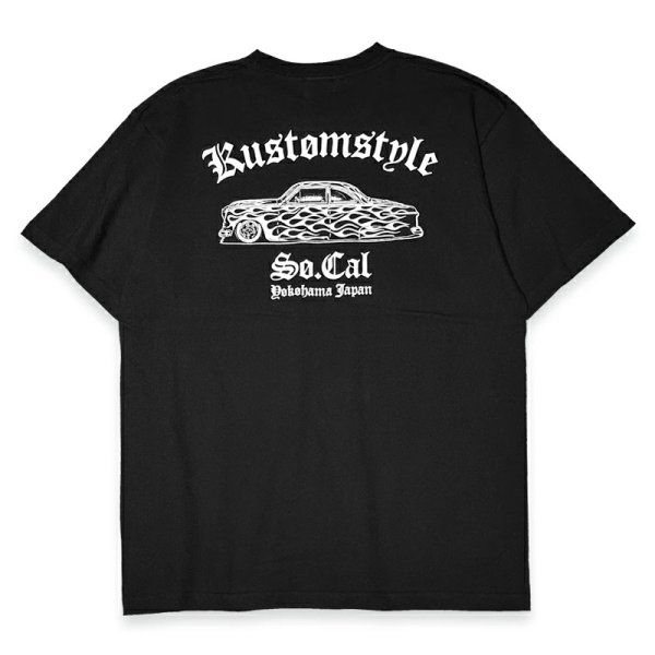 画像2: KUSTOMSTYLE ブラック Tシャツ (2)