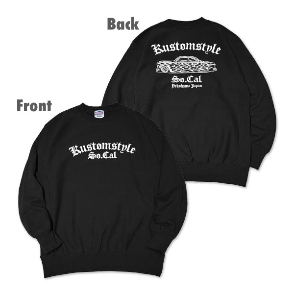 画像1: KUSTOMSTYLE クルーネック スウェットシャツ (1)