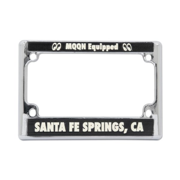 画像2: MOON Equipped SANTA FE SPRINGS, CA メタル ライセンス フレーム for モーターサイクル (2)