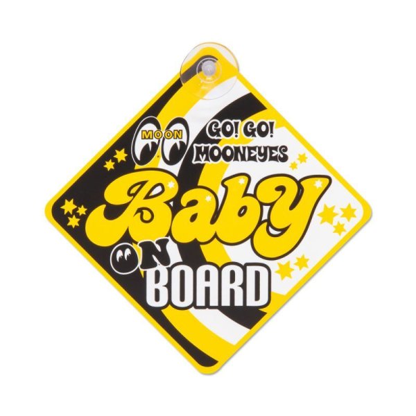 MOONEYES BABY ON BOARD サイン