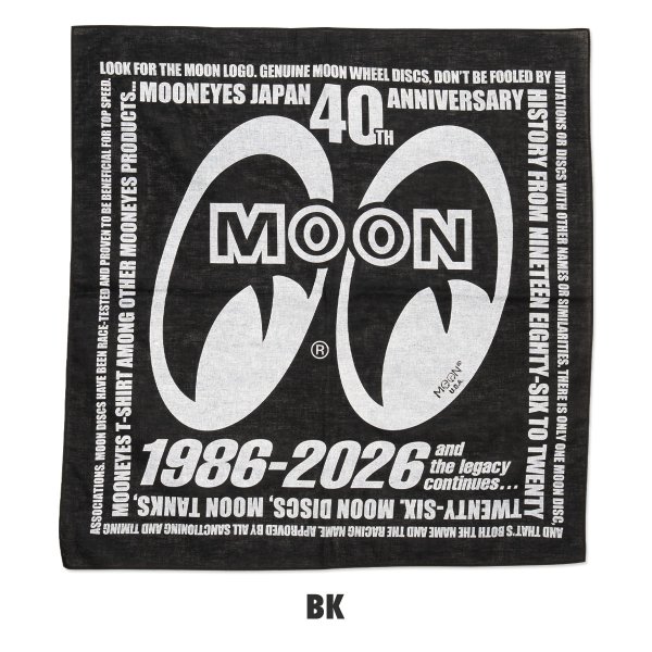 画像3: MOONEYES 40th Anniv. Square Logo バンダナ (3)