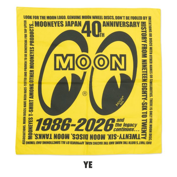 画像5: MOONEYES 40th Anniv. Square Logo バンダナ (5)