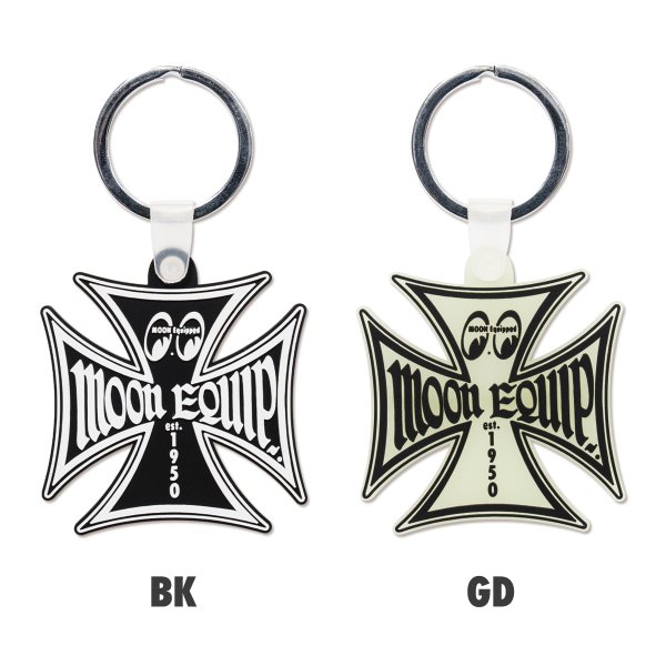 画像1: MOON Equipped Iron Cross キーリング (1)