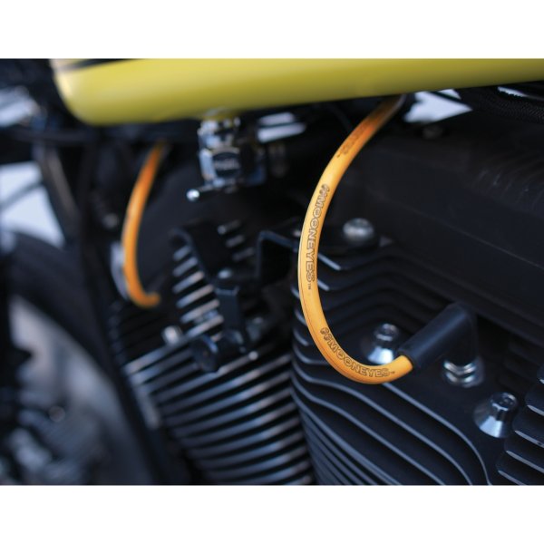 画像3: MOONEYES イエロー シリコン スパークプラグ ワイヤー セット for H-D (3)