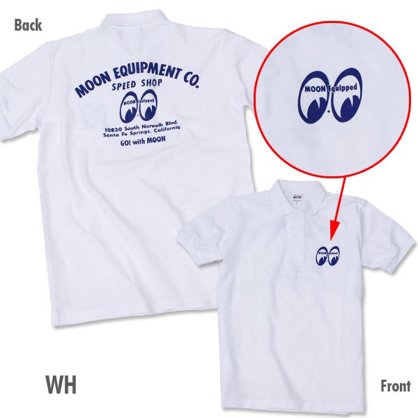 MOON Equipped Speed Shop Polo Shirts (ムーンイクイップド