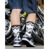 画像: MOON Equipped チェッカー ソックス