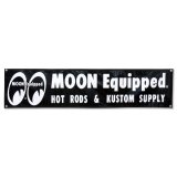 画像: MOON Equipped Black ビニール バナー