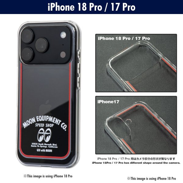 画像1: MOON Equipment Co. Speed Shop iPhone 18 Pro / 17 Pro ハードケース クリア (1)