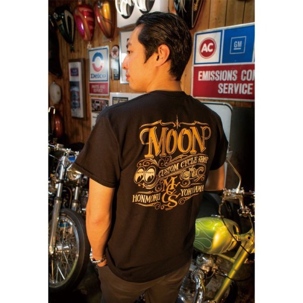 画像1: MOON Custom Cycle Shop Tシャツ (1)