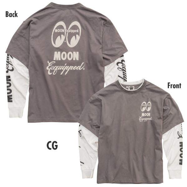 画像7: MOON Equipped レイヤード ロングスリーブ Tシャツ (7)