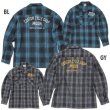 画像4: 【30% OFF!!】MOON Custom Cycle Shop ウール チェック シャツ (4)