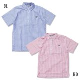 ＊MOON Classic シアサッカー プルオーバー ショート スリーブ シャツ