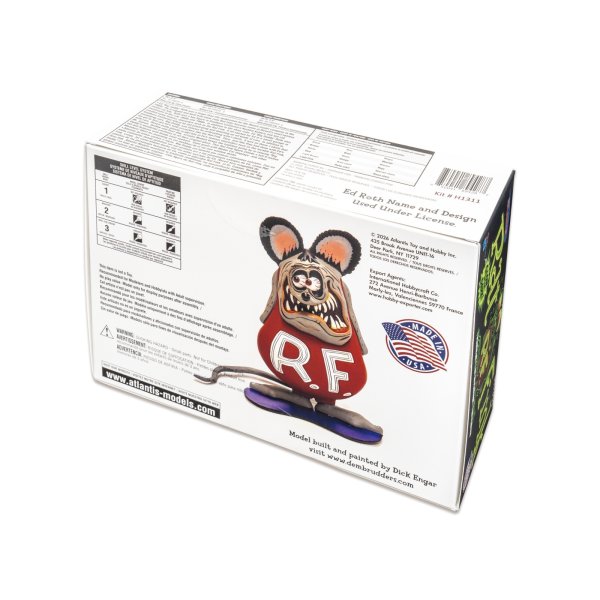 画像3: Ed "BIG DADDY" Roth's Rat Fink Glow in the Dark プラスチック モデル キット (3)