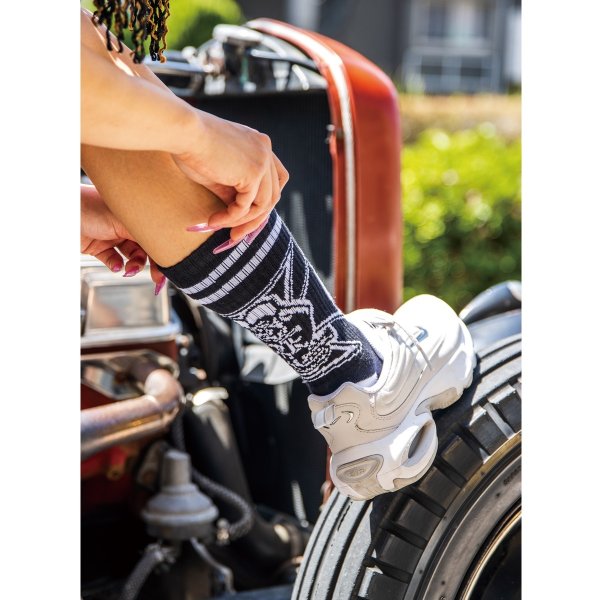 画像1: Rat Fink Iron Cross ソックス (1)