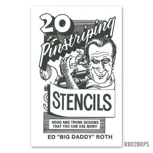 画像: ED ROTH BOOK - 20 PINSTRIPING STENCILS