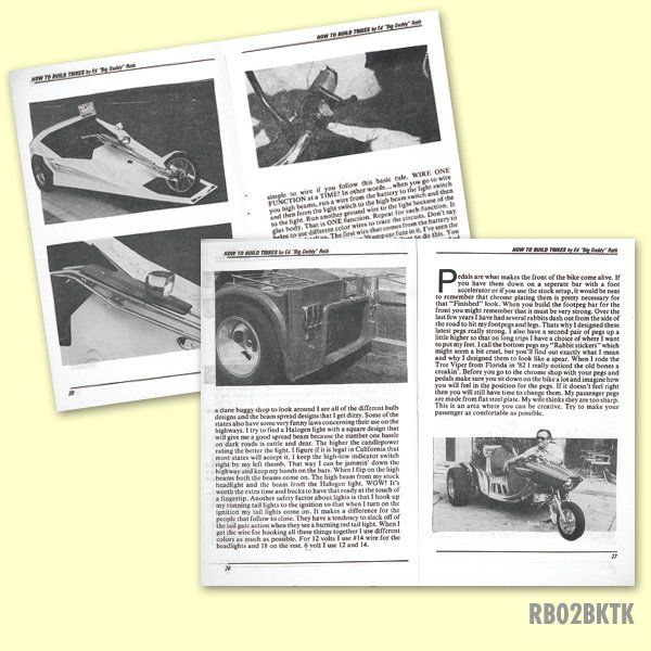 画像2: ED ROTH BOOK - TRIKES (HOW TO BUILD TRIKES! V8 & VW) (2)