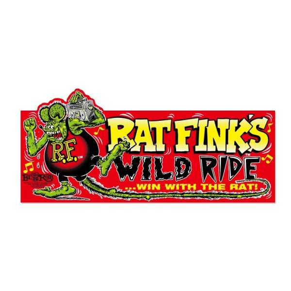 画像2: Rat Fink バンパー ステッカー Wild Ride (2)
