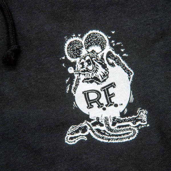 画像9: Standing Rat Fink Mono ジップ フーディー (9)