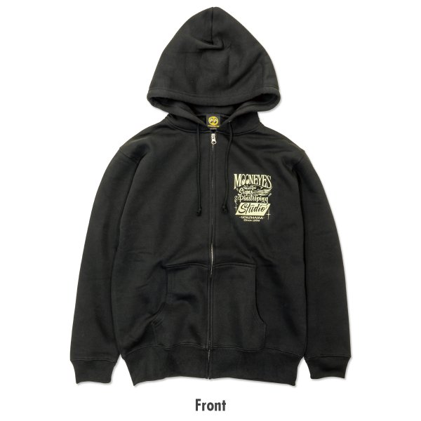 画像4: MOON Signs & Pinstriping Studio ジップ フーディー (4)
