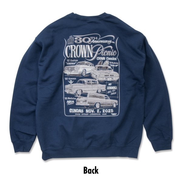 画像3: 【先行予約】30th Anniversary CROWN PICNIC 2025 スウェットシャツ【予約受付2025年11/3(月)まで】 (3)