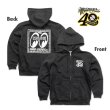 画像1: 【通販限定/11月上旬お届け予定】MOONEYES 40th Anniv. Square Logo ジップ フーディー (1)