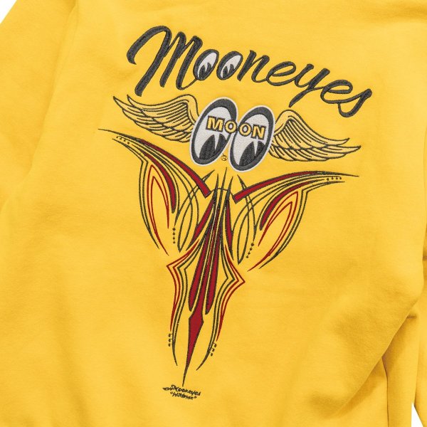 画像10: Pinstripe Fly with MOON Emb. ジップ フーディー (10)