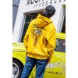 画像1: Pinstripe Fly with MOON Emb. ジップ フーディー (1)