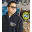 画像3: Pinstripe Fly with MOON Emb. ジップ フーディー (3)