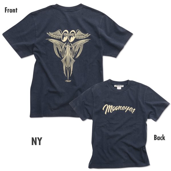 画像4: Pinstripe Fly with MOON Tシャツ (4)