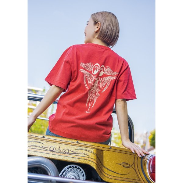 画像1: Pinstripe Fly with MOON Tシャツ (1)