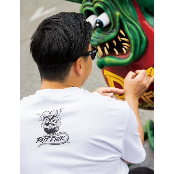 画像2: Rat Fink x MOON ピンストライプ Tシャツ (2)