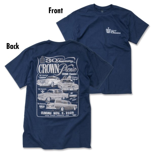 画像1: 【先行予約】30th Anniversary CROWN PICNIC 2025 Tシャツ 【予約受付2025年11/3(月)まで】 (1)