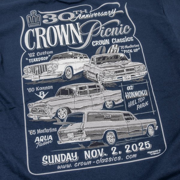 画像4: 【先行予約】30th Anniversary CROWN PICNIC 2025 Tシャツ 【予約受付2025年11/3(月)まで】 (4)