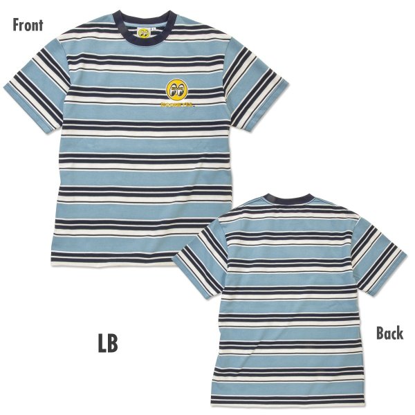 画像5: MOON マルチ ストライプ エンブロイダリー Tシャツ (5)