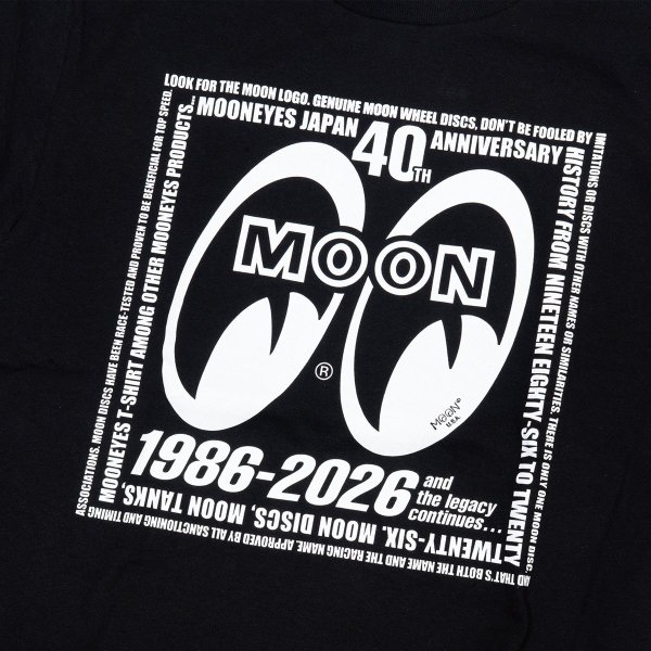 画像4: MOONEYES 40th Anniv. アイシェイプ ロゴ Tシャツ (4)