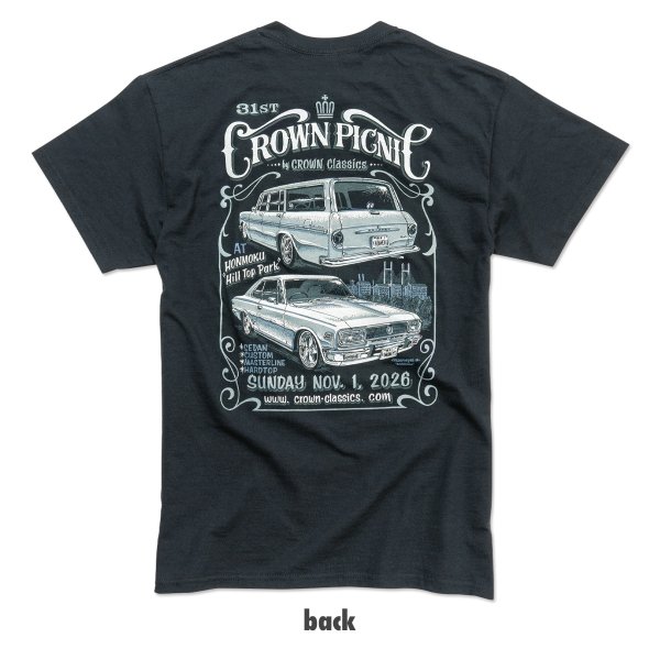 画像4: 【先行予約】31st CROWN PICNIC 2026 Tシャツ 【予約受付2026年11/3(火)まで】 (4)