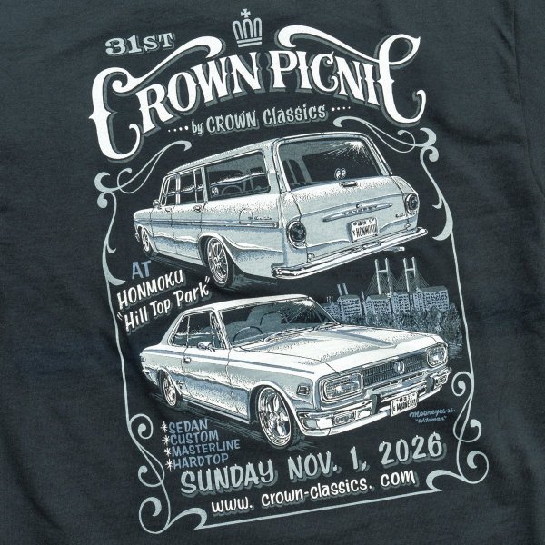 画像6: 【先行予約】31st CROWN PICNIC 2026 Tシャツ 【予約受付2026年11/3(火)まで】 (6)