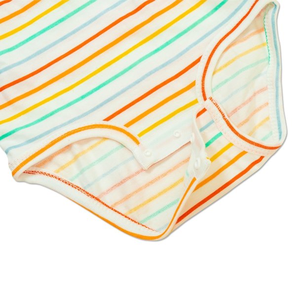 画像2: MOON Baby ロングスリーブ レインボー ボディスーツ (2)