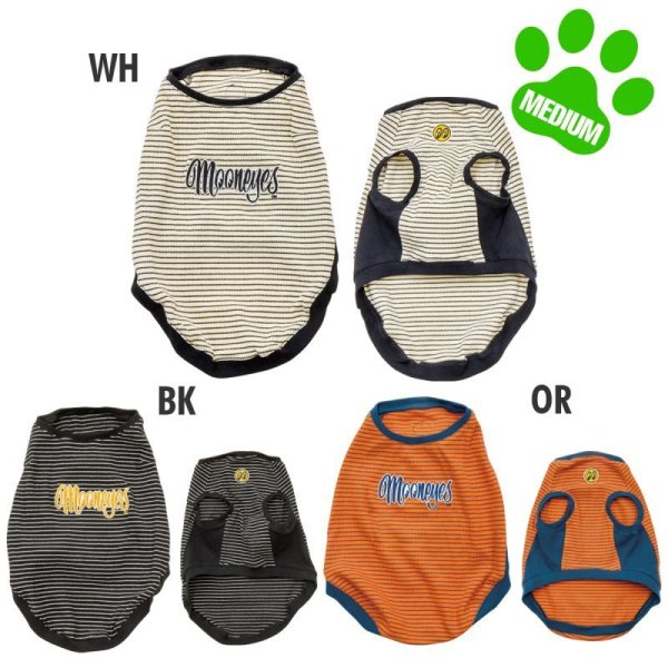画像5: ミディアム ドッグ ムーン サーマル ストライプ Tシャツ 【中型犬用】 (5)