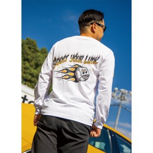 画像: MOON Flamin' Dice ロング スリーブ Tシャツ