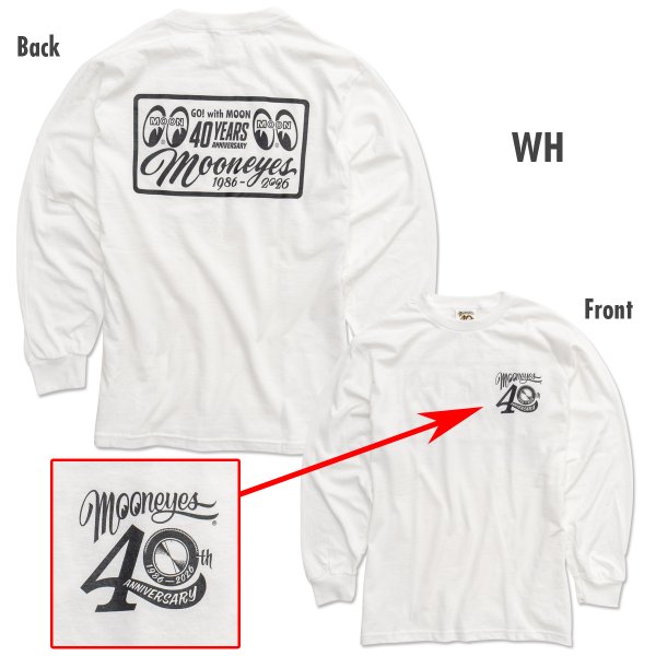 画像3: MOON 40th Anniv. Plaque Design ロング スリーブ Tシャツ (3)