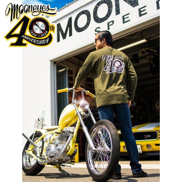 画像8: 【通販限定/9月末お届け予定】MOONEYES 40th Anniv. Disc ロングスリーブ Tシャツ (8)
