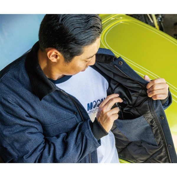 画像4: MOON ヘリンボーン デニム ジャケット (4)