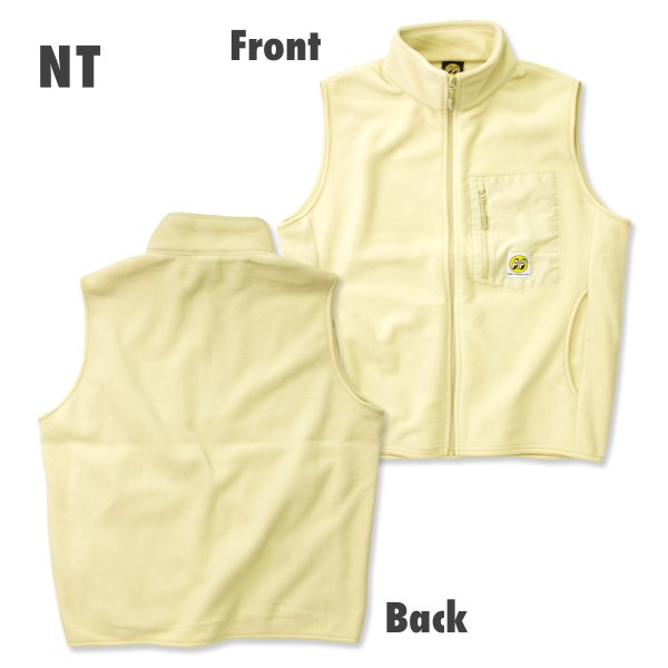 画像4: MOON ラベル フリース フルジップ ベスト (4)