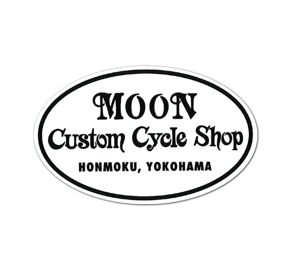 画像1: MOON Custom Cycle Shop ステッカー (1)